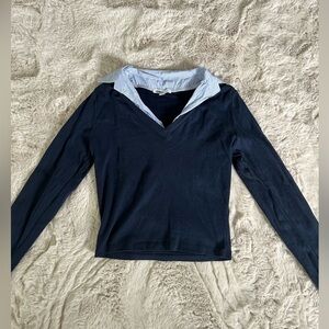 Subdued blue long sleeve
